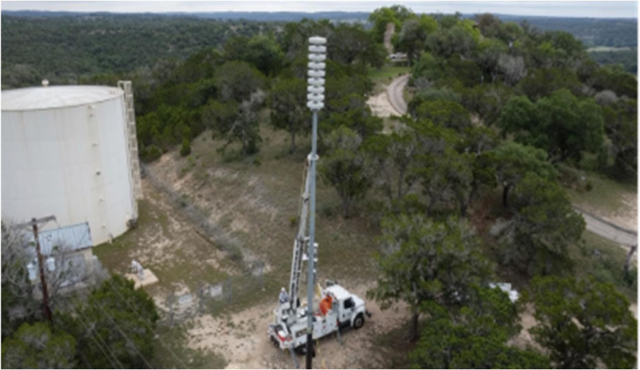 Photo: Flash flood warning siren installation