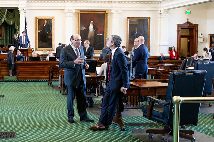 Photo: Senator Juan “Chuy” Hinojosa and Senator Kelly Hancock
